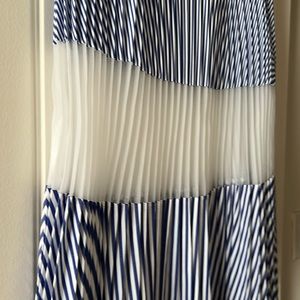 AX Armani Exchange Pleated Mesh Panel Skirt